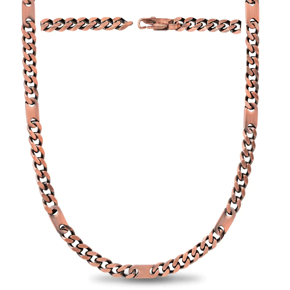 MagnetRX® Copper Magnetic Necklace - Effective Copper Necklace for Men and Women - 99.9% Pure Copper Necklace Chain with Magnets (22.0 Inches)
