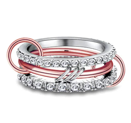 Copper Diamond Fashion Ring