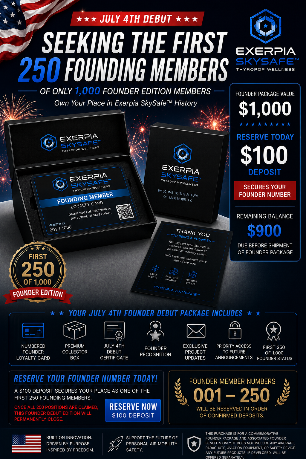 Exerpia SkySafe™ Founding Member Loyalty Card