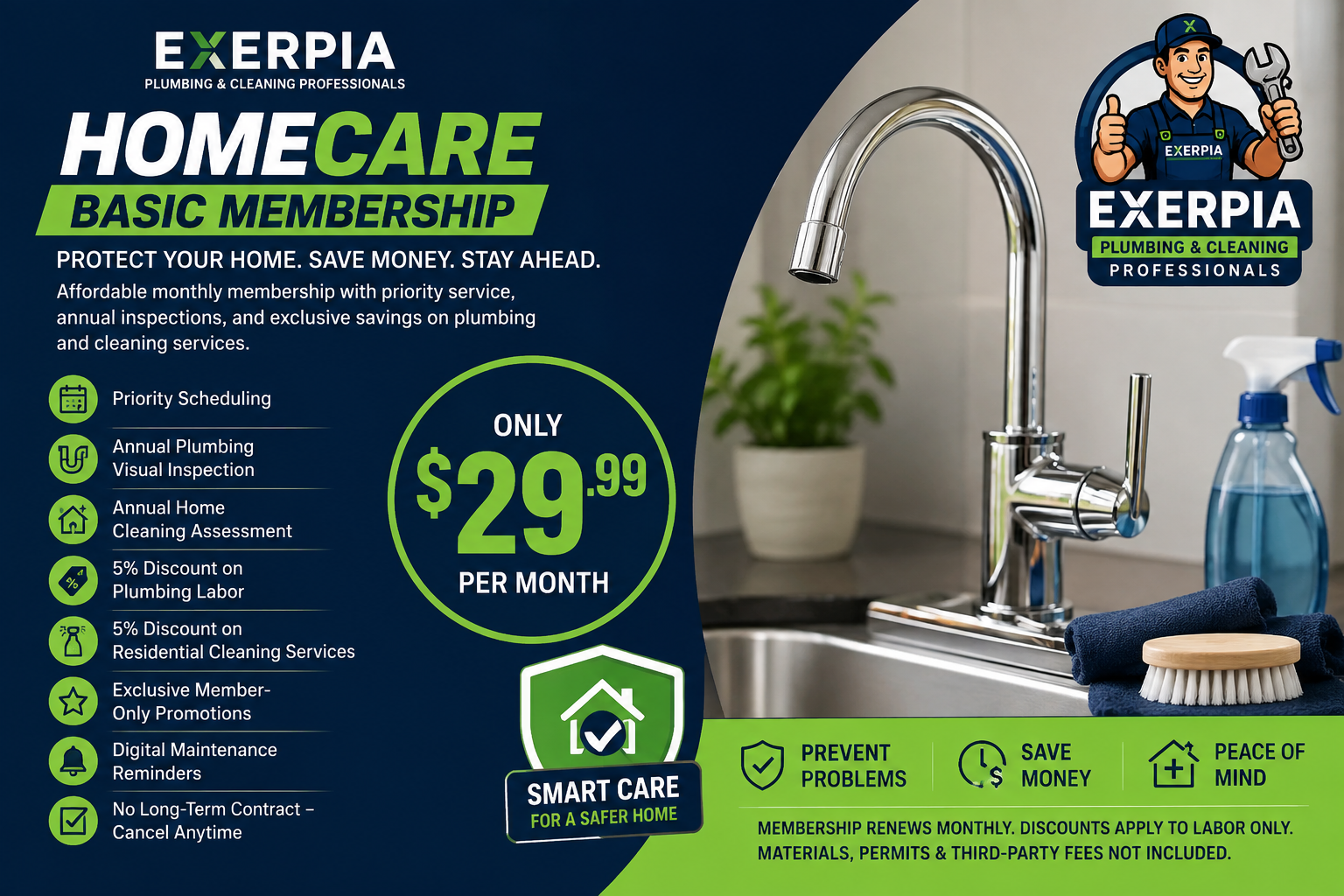EXERPIA Basic HomeCare Plan – $29.99/Month