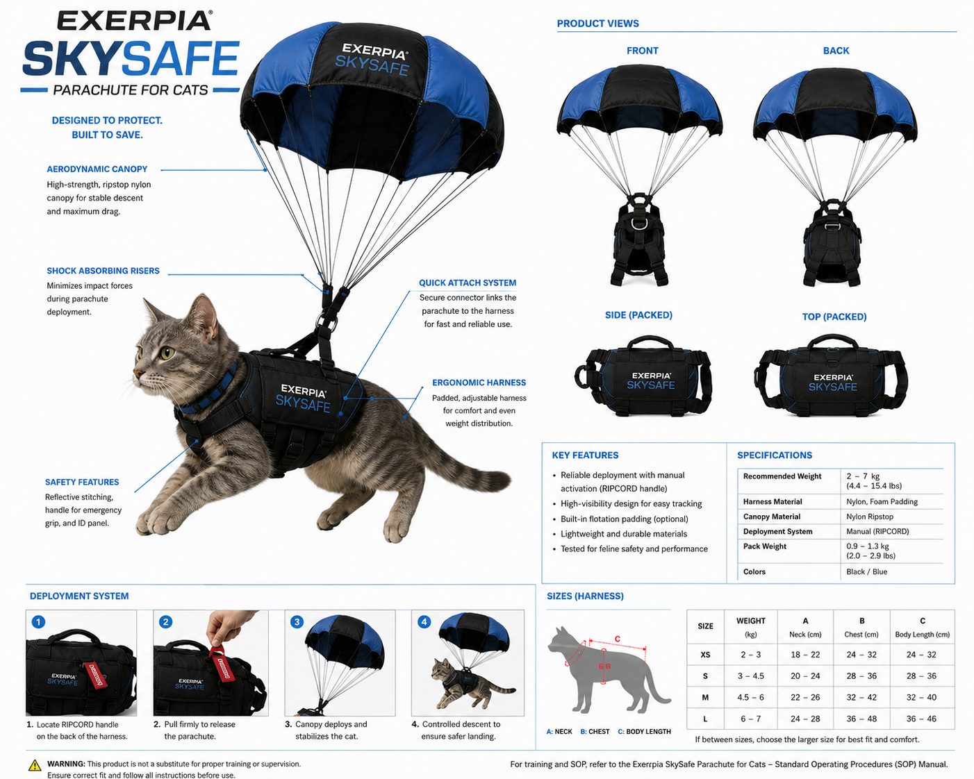 Exerpia SkySafe™ AI Mobile Emergency Animal Descent System