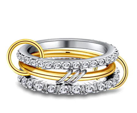 Copper Diamond Fashion Ring